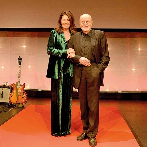Ein absolutes Filmpreis-Highlight war für Günter Rohrbach der Überraschungsbesuch der Schauspielerin Iris Berben